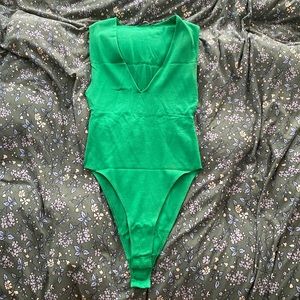 Zara green bodysuit